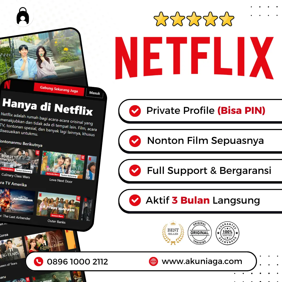 Netflix UHD 4K 1 Profile 3 Bulan