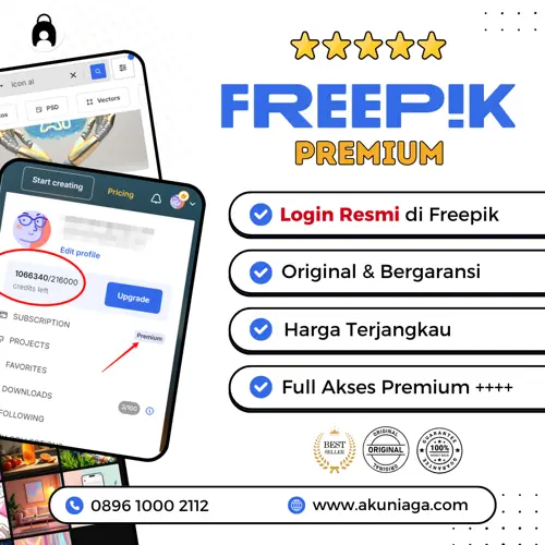 Freepik Premium+ 1 Bulan Private